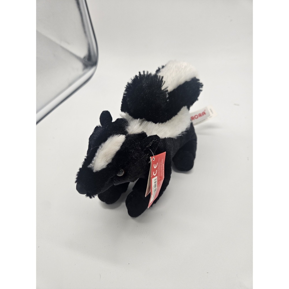 Aurora‎ World Plush - Mini Flopsie - LIL SACHET the Skunk (8 inch) - New